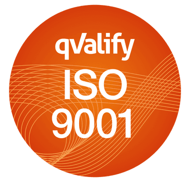 Certifierade enligt ISO 9001 - kvalitetledningssystem