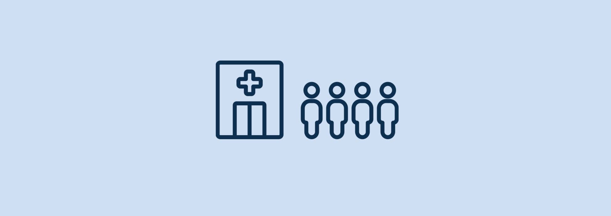 illustration av kö till sjukhus illustration av kö till sjukhus